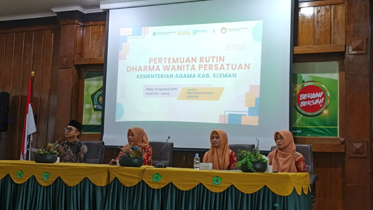 Kepala MIN 1 Sleman Ikuti Pelatihan Konten Kreator DWP Kemenag
