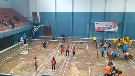 Srikandi Bola Voli MTsN 8 Sleman ikut Bergabung dalam POP Korwil Sleman Timur