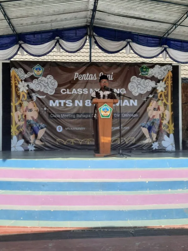  Gelar Pentas Seni, Wakakur MTs N 8 Sleman Pesankan Ini pada Siswa