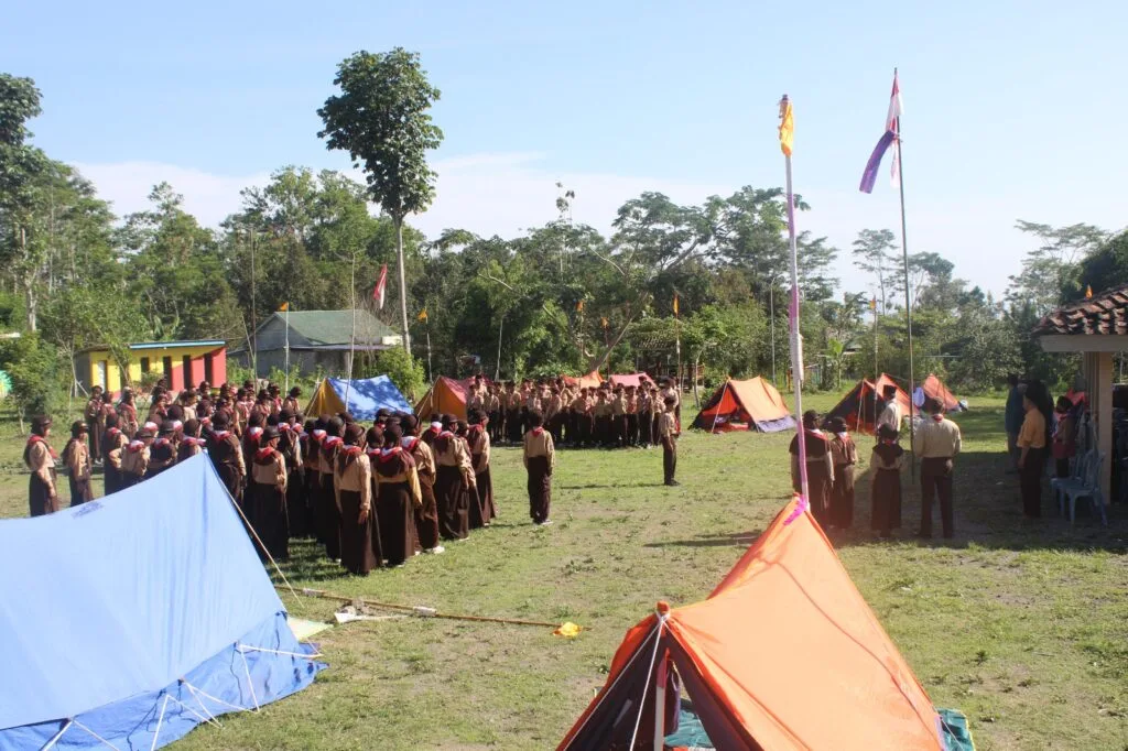 Keseruan Siswa MIN 1 Sleman Ikuti Kegiatan Perkemahan Lomba Tingkat 1