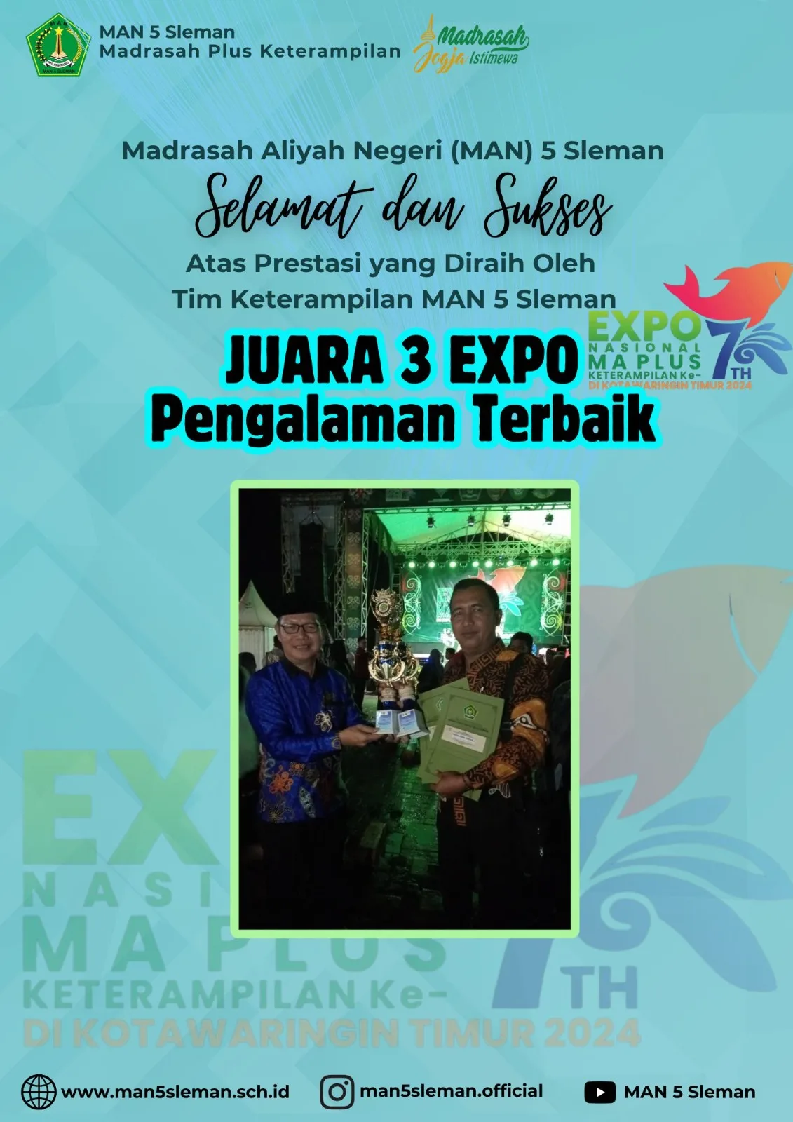 MAN 5 Sleman Raih Juara di Expo Nasional Madrasah Plus Keterampilan