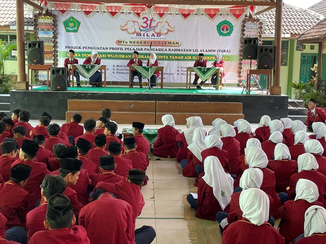 Orasi Paslon Ketua OSIS MTsN 10 Sleman Angkat Isu Menarik