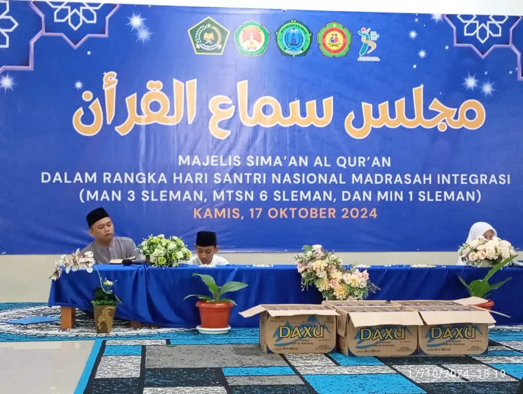 Sambut Hari Santri, Siswa MIN 1 Sleman Ikuti Khotmil Quran