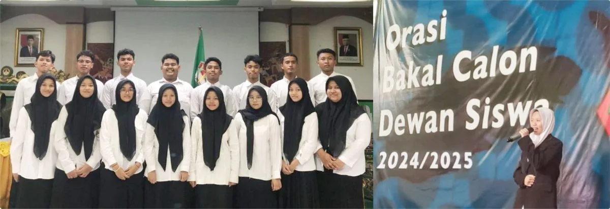 16 Kandidat Dewa MAN 3 Sleman Lakukan Orasi Akbar dan Pemilu