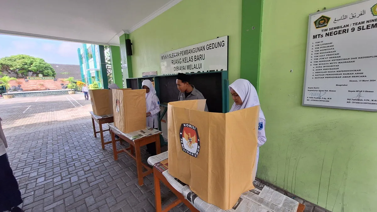Latih Demokrasi: MTs Negeri 9 Sleman Gelar Pemilihan Ketua dan Wakil Ketua OSIS Masa Bakti 2024/2025