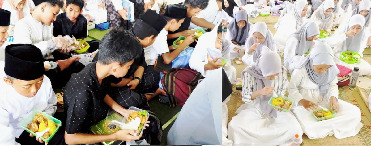 Meriahkan Hari Santri Nasional 2024, MTsN 3 Sleman Gelar Makan Bersama