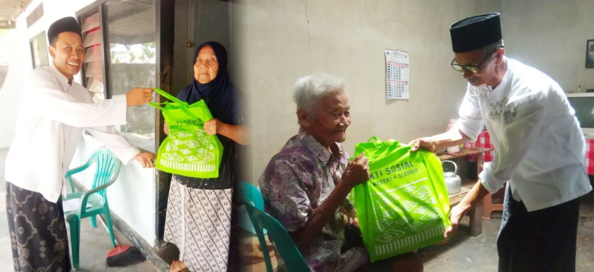 Bakti Sosial MTsN 4 Sleman Menebar Kebaikan di Hari Santri