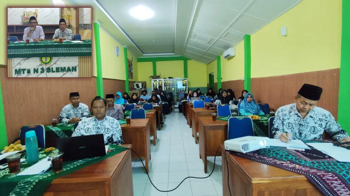 MTs N 3 Sleman Gelar Rakor PKM Internal Sambut Kesuksesan PKM Kabupaten Sleman