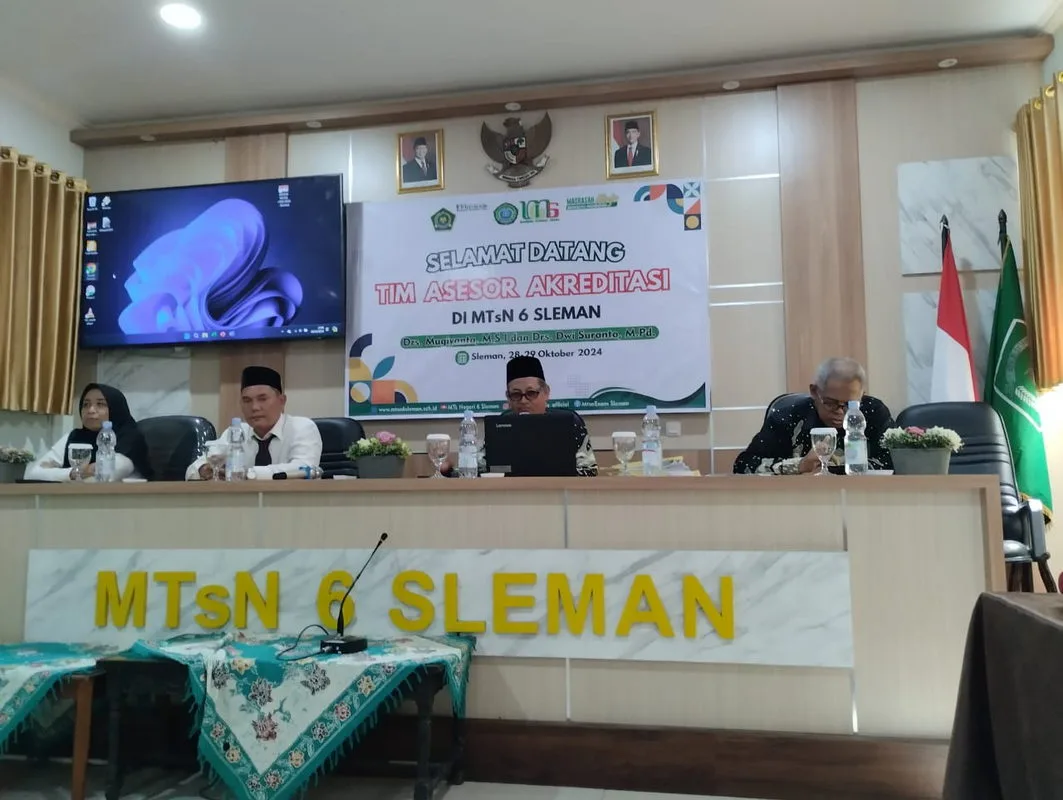 Asesor Akreditasi Sebut MTsN 6 Sleman Layak Sebagai Madrasah Rujukan