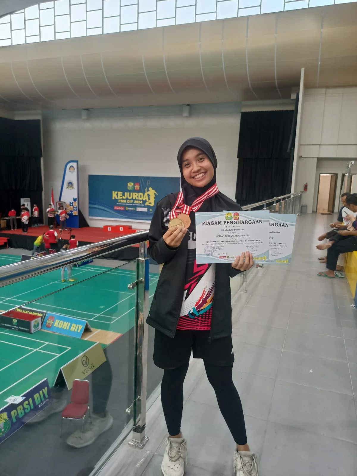Membanggakan! Nadia Raih Dua Kejuaraan di KEJURDA PBSI DIY 2024