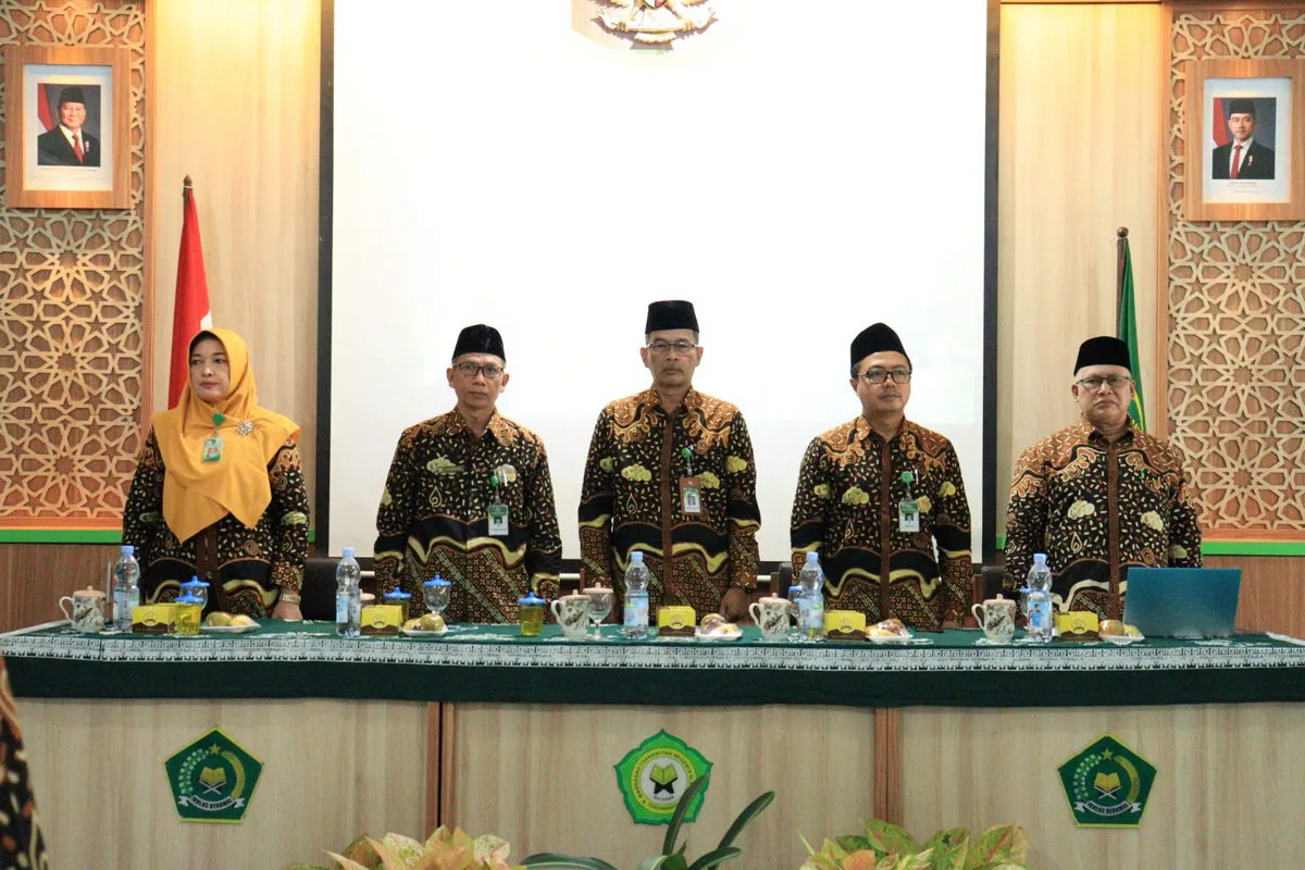 MTs Negeri 9 Sleman Sukses Jadi Tuan Rumah Rakorpim Madrasah Lingkungan Kemenag Sleman
