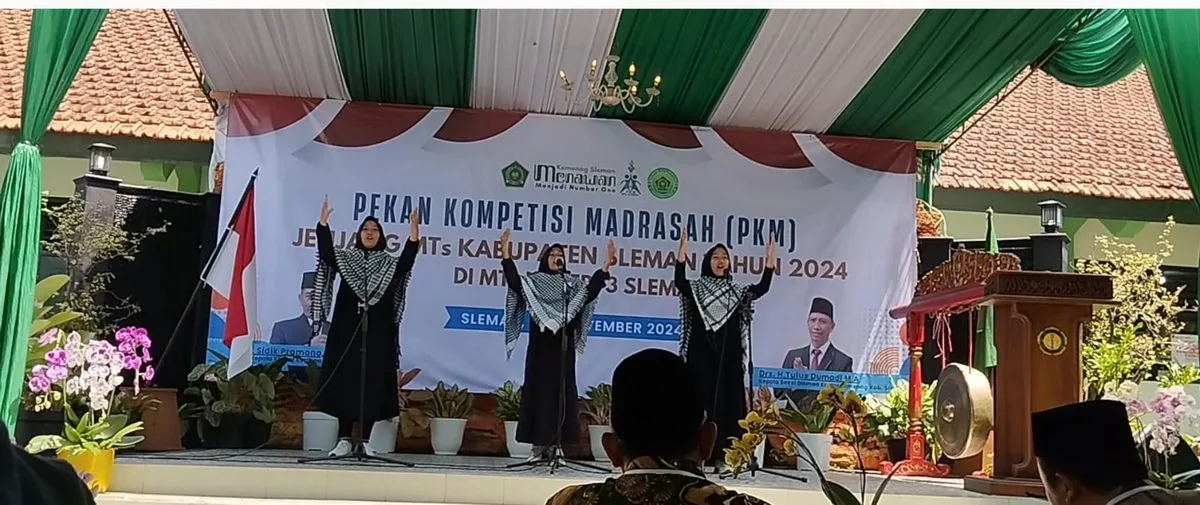 3 Siswi MTsN 8 Sleman Suarakan Peran Generasi Muda dalam MSQ Pekan Kompetisi Madrasah