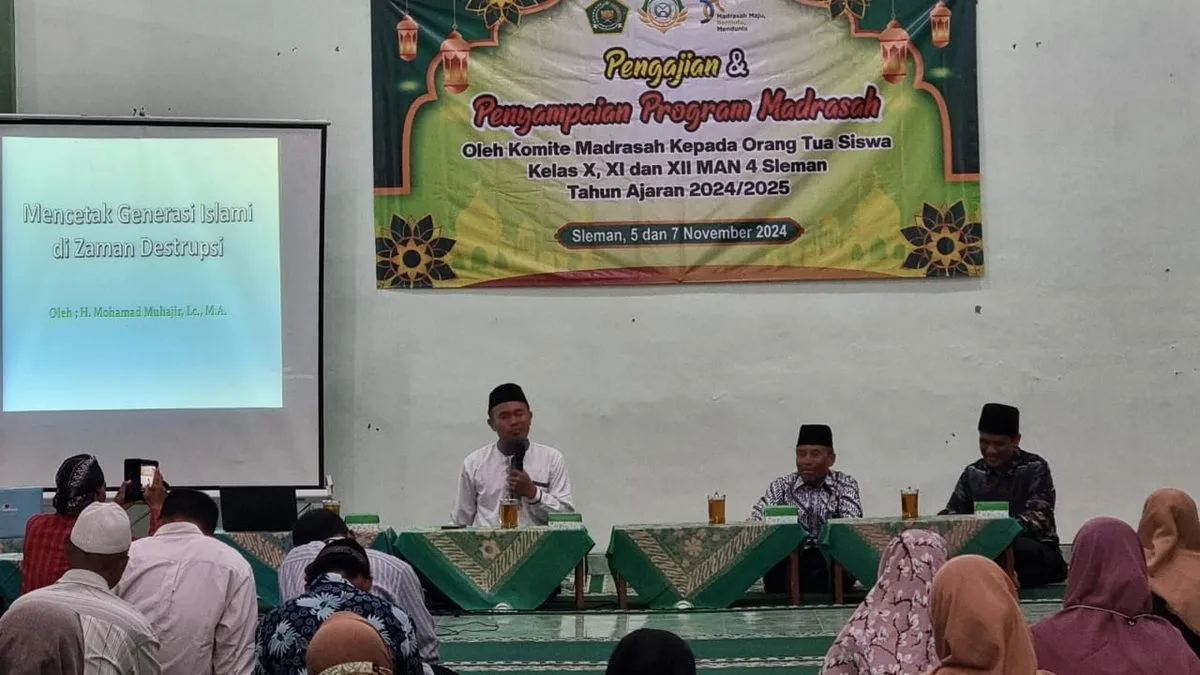 Komite dan Madrasah Bersinergi: MAN 4 Sleman Sosialisasikan Program Madrasah kepada Orang Tua