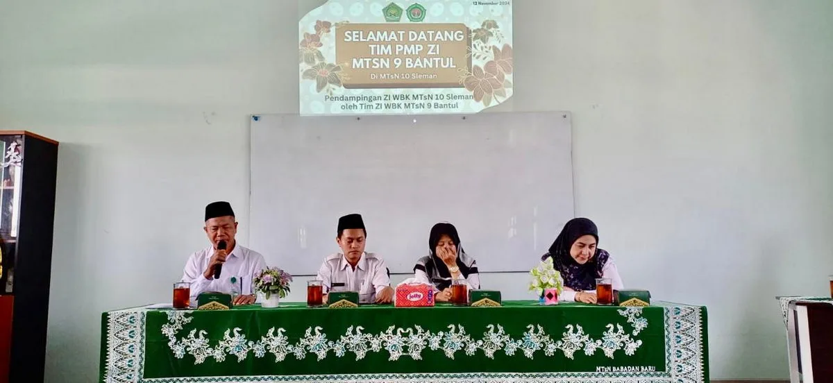 Menuju Zona Integritas,  MTsN 10 Sleman Gandeng MTsN 9 Bantul untuk Pendampingan
