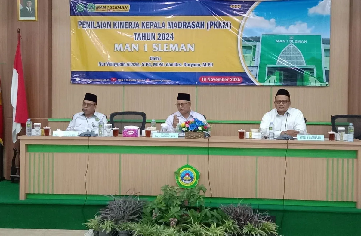 MAN 1 Sleman Gelar Penilaian Kinerja Kepala Madrasah (PKKM)