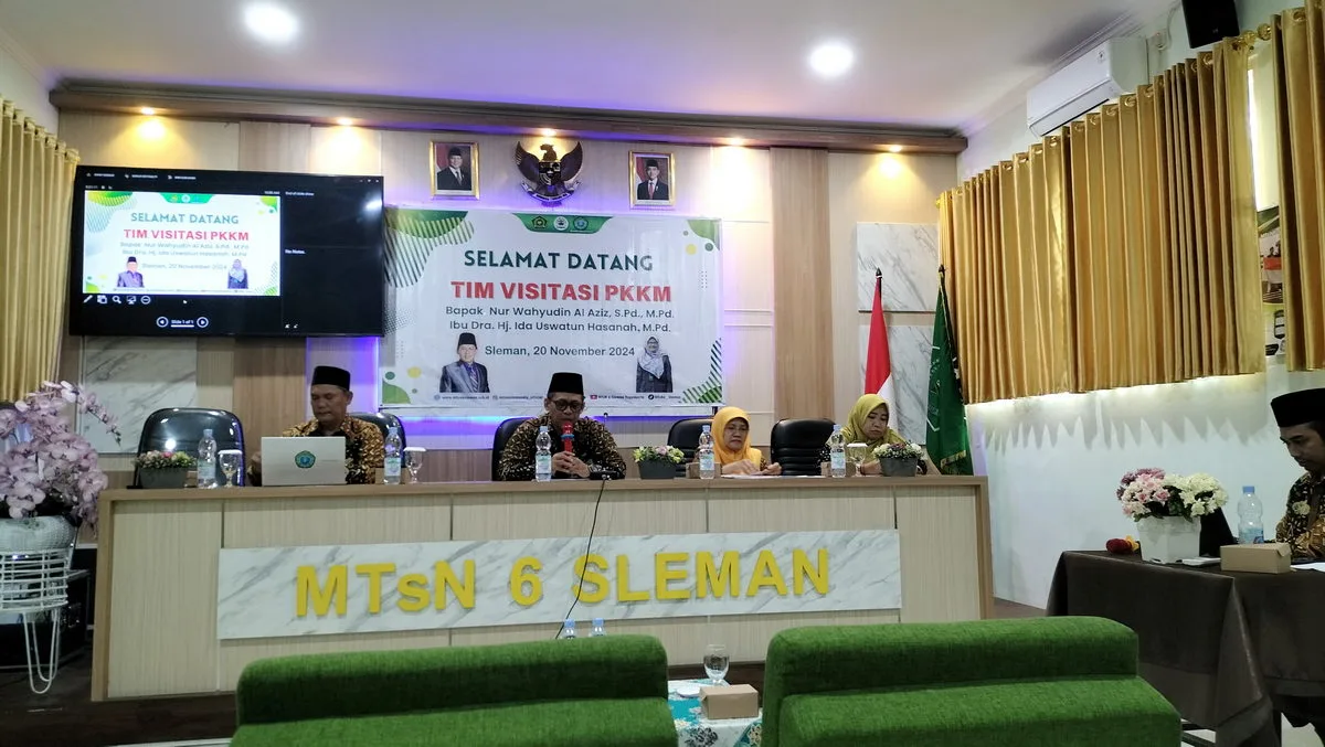 Visitasi PKKM MTsN 6 Sleman Lancar Terselenggara