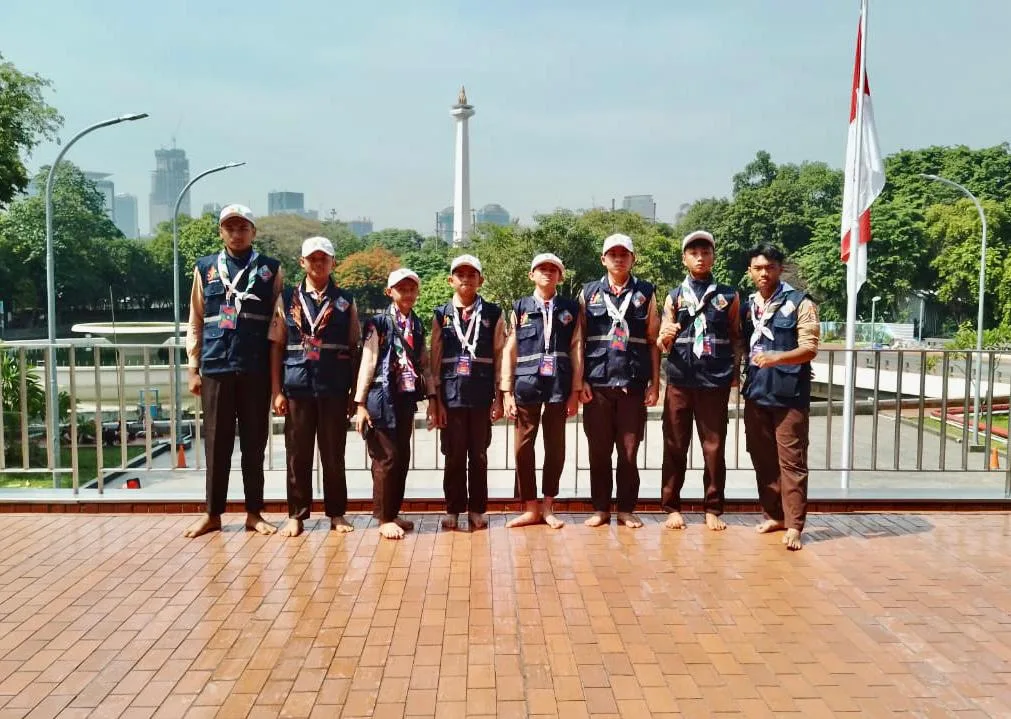 Wakili Sleman, Siswa MTsN 10 Sleman Ikuti Kemah Pramuka Madrasah Nasional 2024