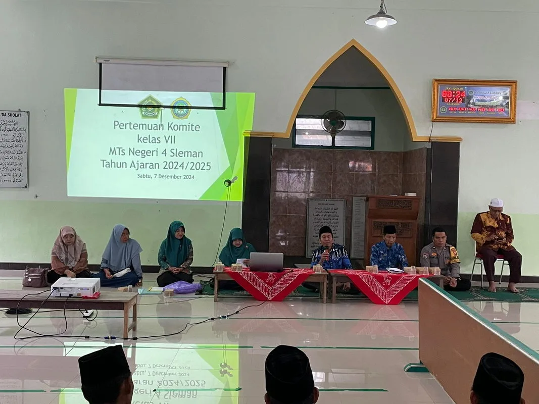 MTsN 4 Sleman Bangun Jembatan Komunikasi Orang Tua Siswa dengan Pengurus Komite
