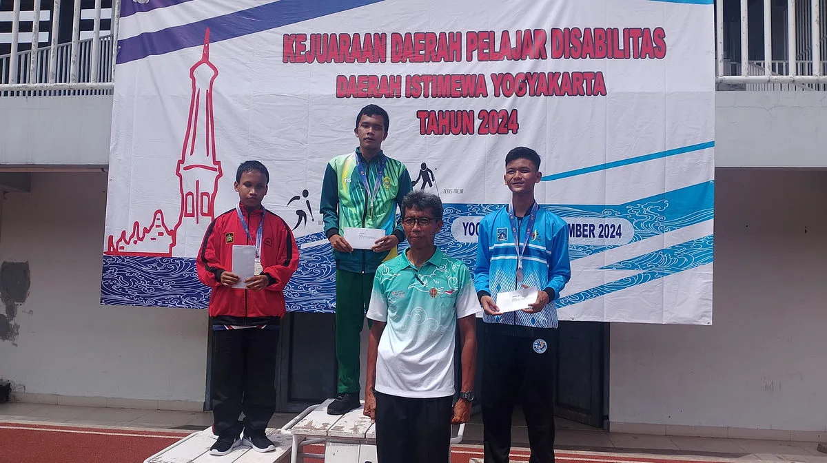 TIGA SISWA DIFABEL MAN 2 SLEMAN RAIH MEDALI KEJURDA OLAHRAGA DISABILITAS DIY