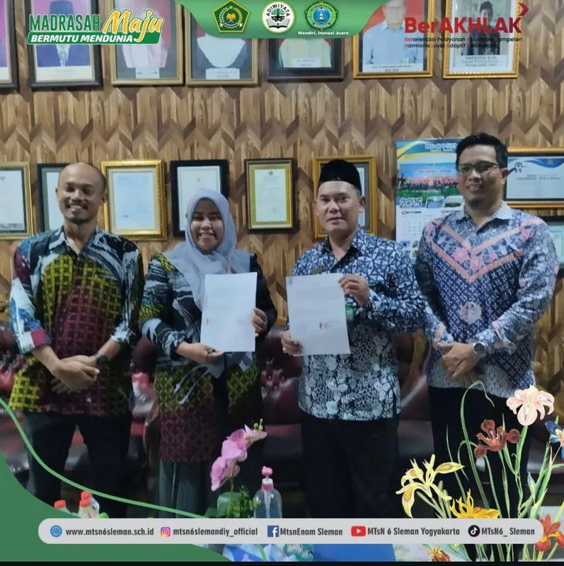 MTsN 6 Sleman dan SMK Budi Mulia Dua Resmi Tanda Tangani MoU