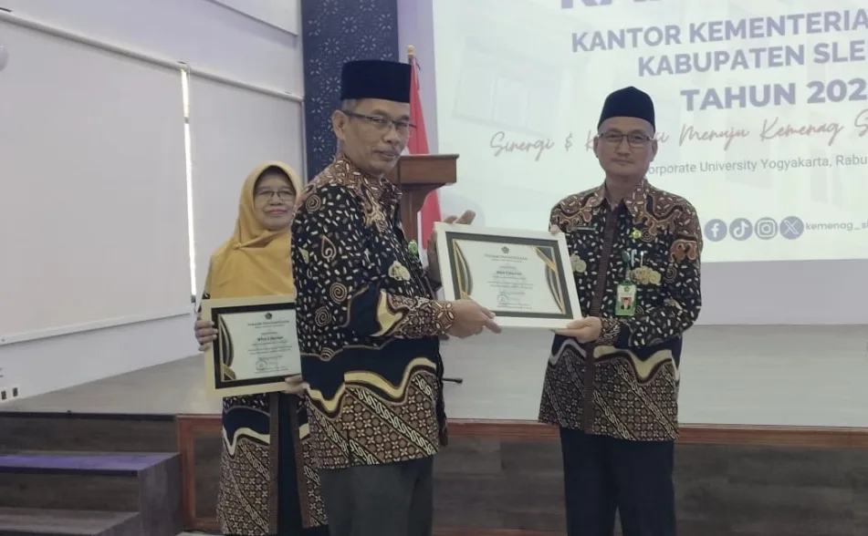 MAN 5 Sleman Raih Piagam Penghargaan dalam Raker Kemenag Sleman 2025