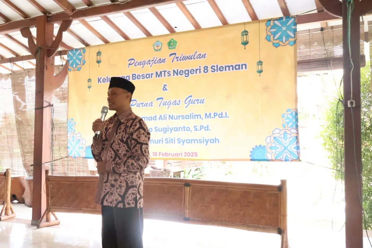 Kepala MTsN 8 Sleman: Pengajian Rutin Tri Wulan Sebagai Momen Tholabul Ilmi dan Silaturahmi