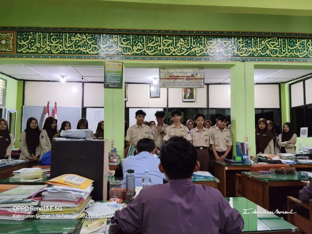 Jelang Ujian Madrasah Kelas 12 MAN 3 Sleman Mohon Doa Restu
