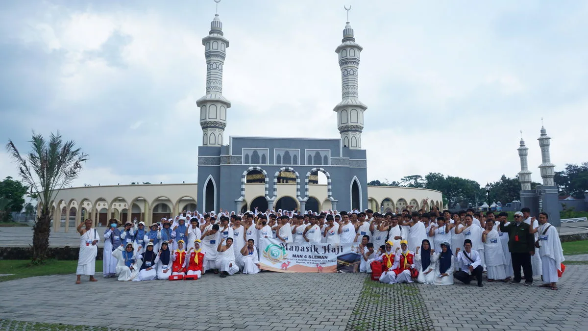 Siswa Kelas X MAN 4 Sleman Antusias Ikuti Manasik Haji di Boyolali