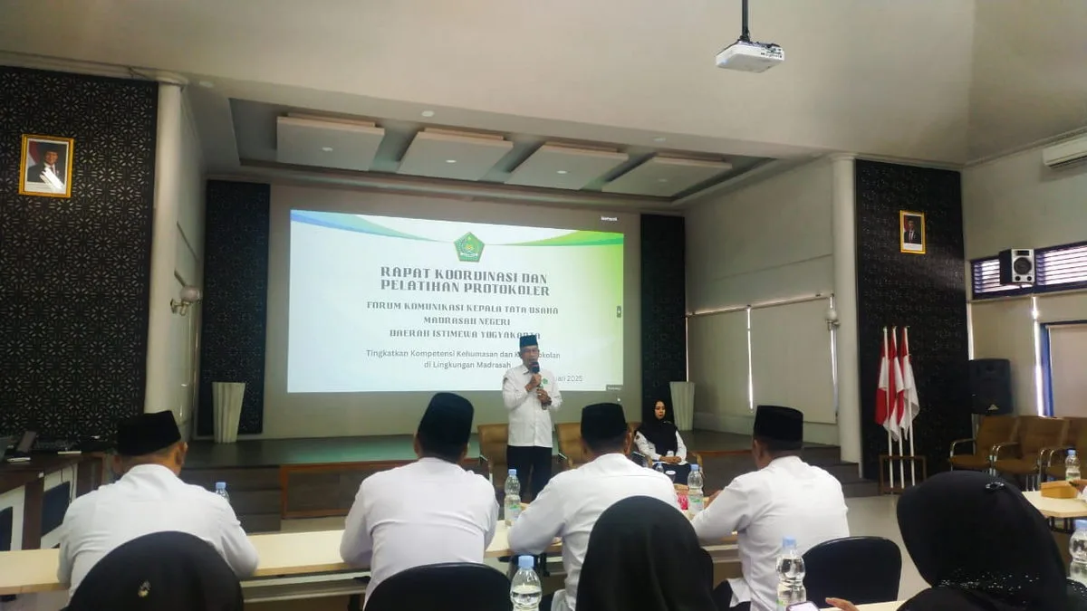 Kepala TU MTsN 9 Sleman Hadiri Rakor dan Pelatihan Protokoler se-DIY