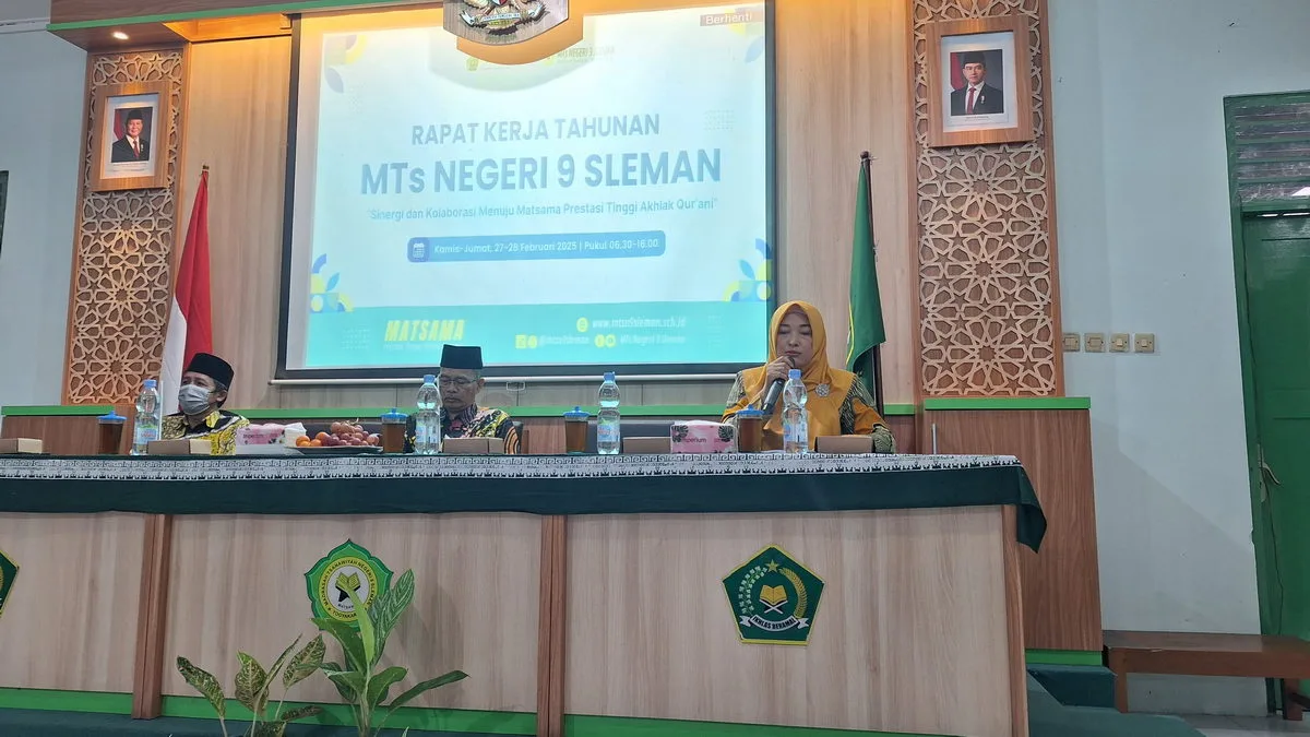 MTsN 9 Sleman Gelar Rapat Kerja, Sinergi dan Kolaborasi Menuju Prestasi Tinggi