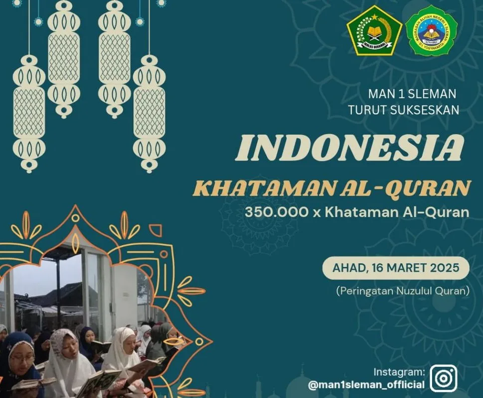 MAN 1 Sleman Sukseskan Program Indonesia Khataman Al Qur’an