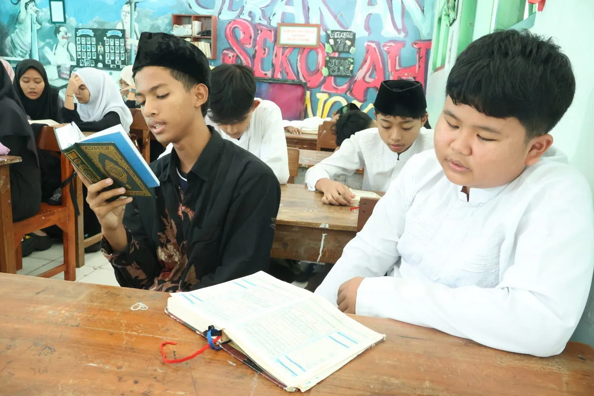 Tadarus Al-Qur’an Semarakkan Pesantren Ramadhan MTsN 8 Sleman