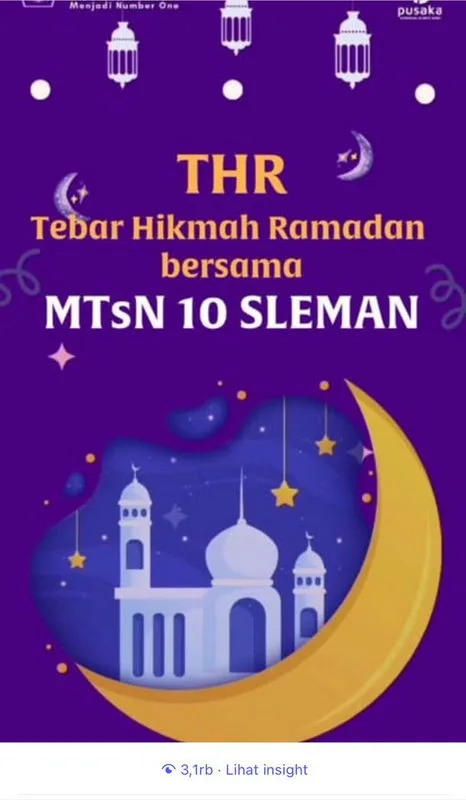 THR MTsN 10 Sleman Sajikan Kiat Disayang Allah swt