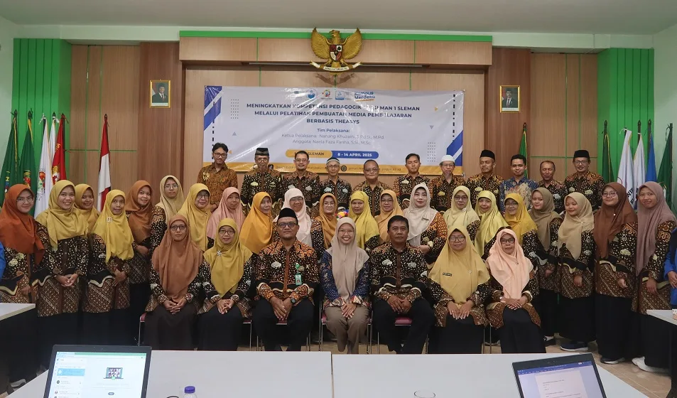 Guru MAN 1 Sleman Ikuti Pelatihan Pembuatan Media Pembelajaran Berbasis Theasys
