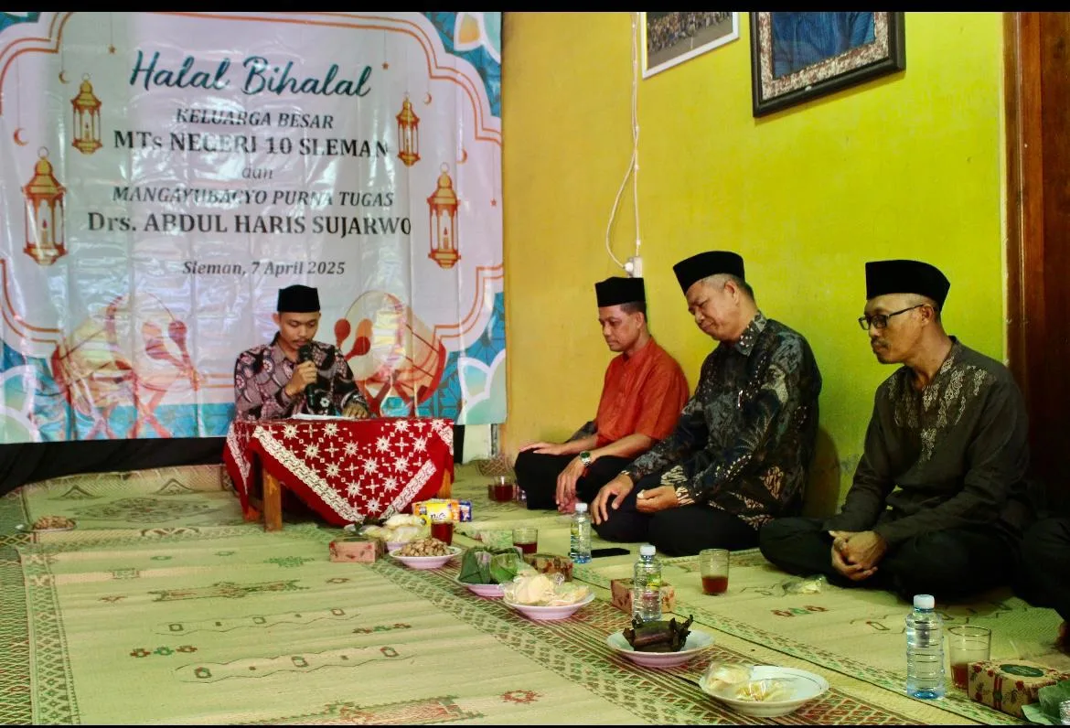 Halalbihalal  Keluarga  MTsN 10 Sleman Perkokoh Jalinan Silaturahmi