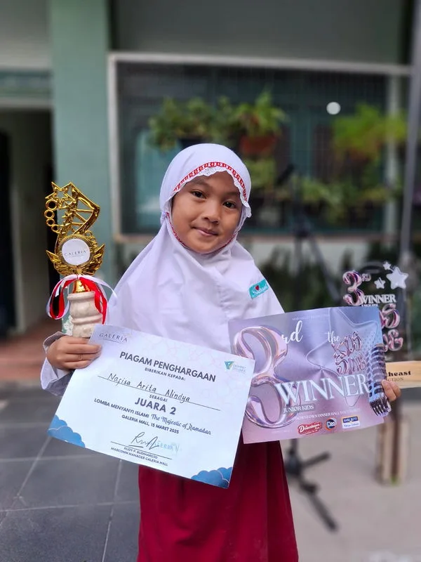 Dua Prestasi Membanggakan Diraih Nafisa Arita Alindya, Siswa Kelas 1B MIN 1 Sleman