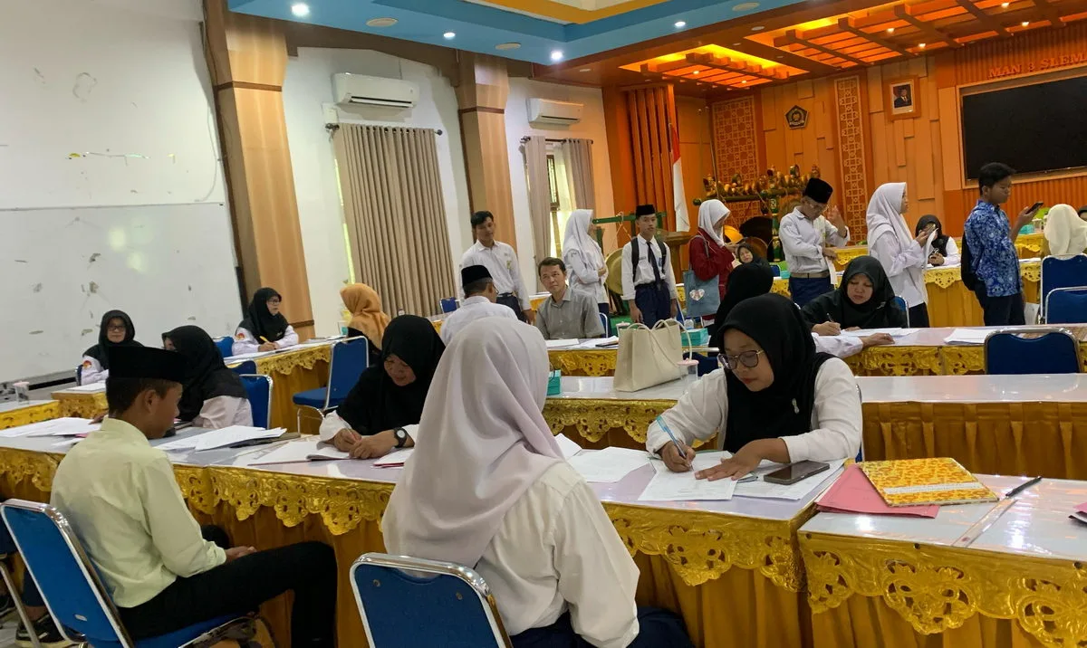 Ratusan Siswa Ikuti Seleksi PPDB Jalur Prestasi di MAN 3 Sleman