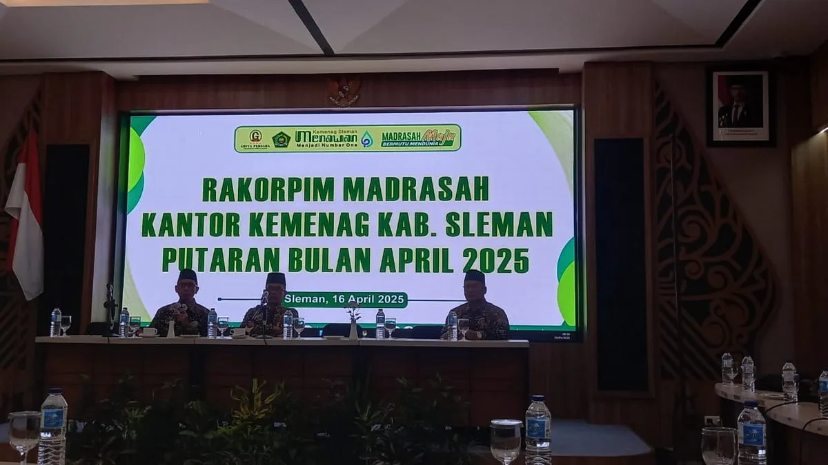 Kamad MTsN 9 Sleman Ikuti Rakorpim Kemenag, Bahas PPDB dan Dukung Gerakan Menanam Sejuta Pohon