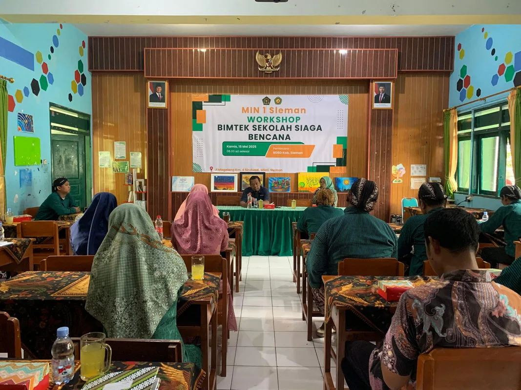 MIN 1 Sleman Gelar Bimbingan Teknis Sekolah Siaga Bencana Bersama BPBD Sleman