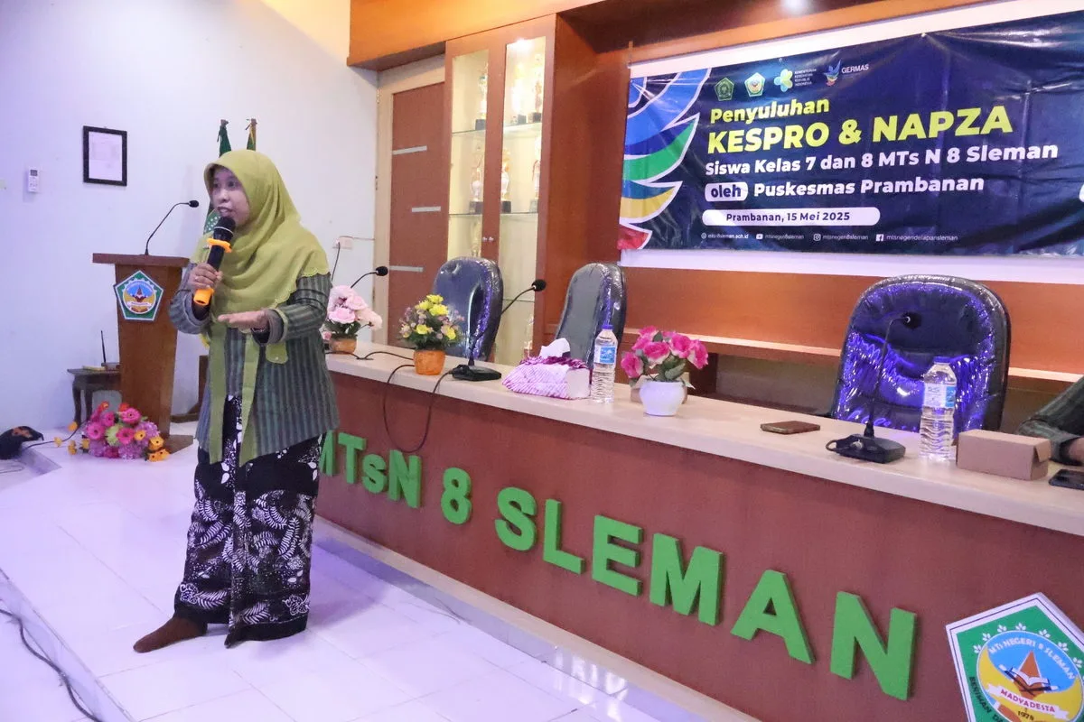 MTsN 8 Sleman dan Puskesmas Prambanan Dorong Siswa Berani Katakan Tidak pada Narkoba