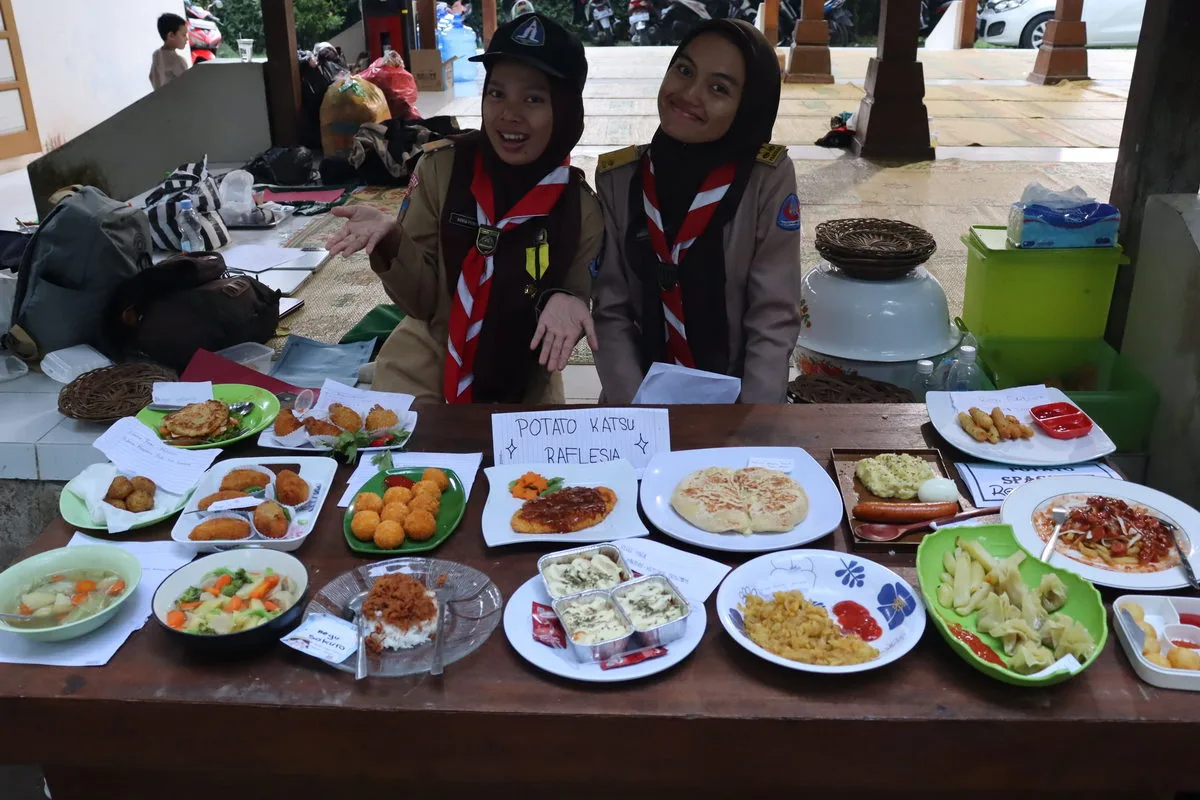 Meriahnya Lomba Memasak di Kemah Akhir Tahun MTsN 9 Sleman