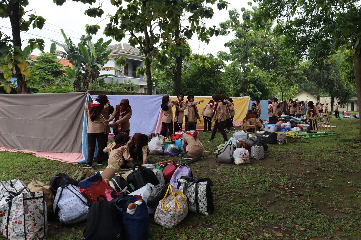 MTsN 9 Sleman Sukses Gelar Kemah Akhir Tahun di Bumi Perkemahan PIAT UGM