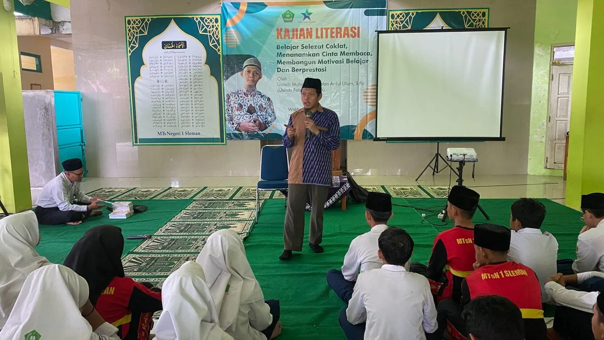 Perpustakaan Nurul Fikri MTsN 1 Sleman Gelar Kajian Literasi Bertema “Belajar Selezat Coklat”