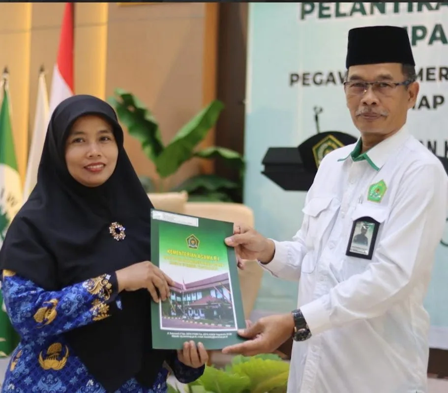 Dua Guru MTsN 9 Sleman Ikuti Pelantikan jadi ASN PPPK Kementerian Agama Tahun 2024