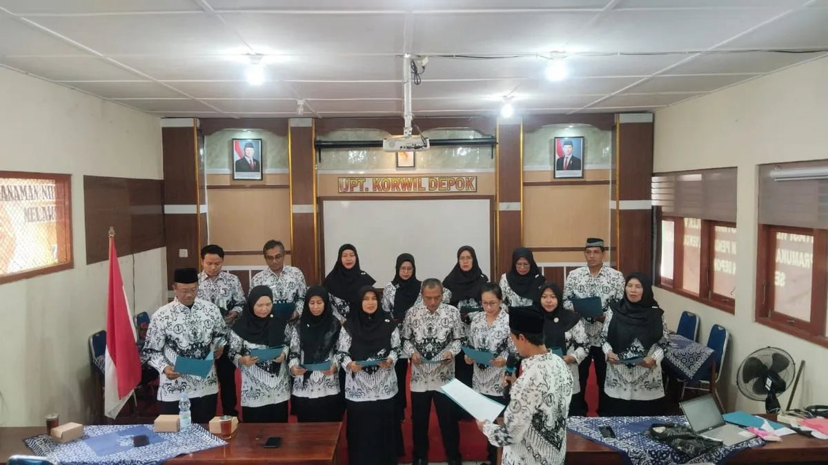 Guru MTsN 9 Sleman Hadiri Pelantikan Pengurus PGRI Kapanewon Depok