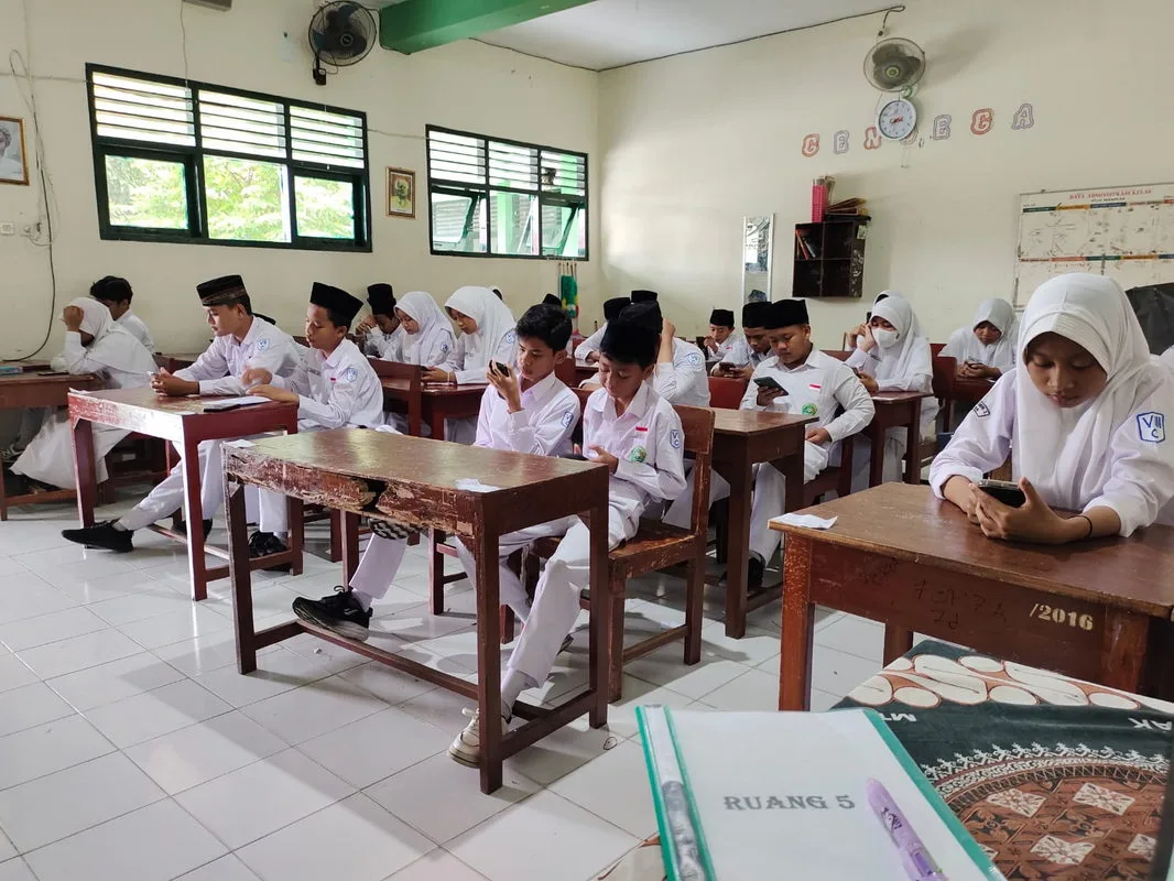 ASAT MTs Negeri 3 Sleman Hari Pertama Berjalan Lancar