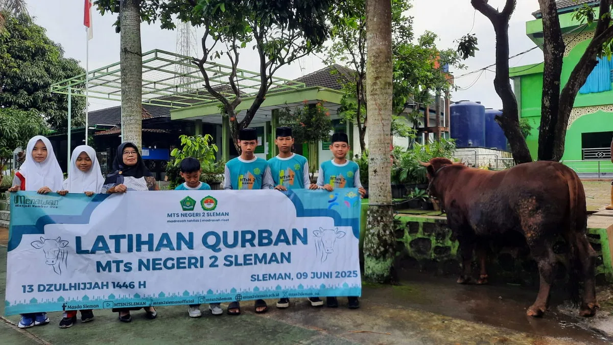 MTsN 2 Sleman Gelar Latihan Qurban dan Lomba Memasak Olahan Daging
