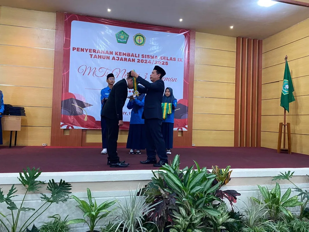 Sukses Helat Penyerahan Kembali Siswa Kelas IX, MTsN 3 Sleman Banjir Pujian