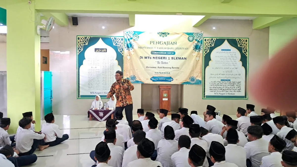 MTsN 1 Sleman Sambut Tahun Baru Hijriyah dengan Pengajian Penuh Makna