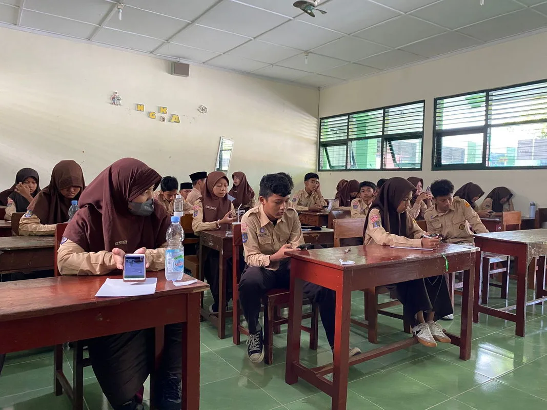Siswa MTs N 3 Sleman Laksanakan ASAT Hari Ketujuh dengan Tenang